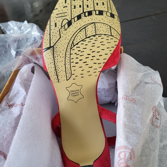 Bella-Vita Leather Sling Backs - Picture 2 of 7